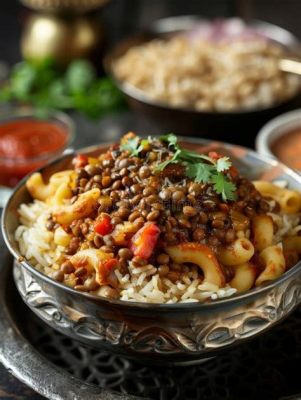  Koshari! Un piatto egiziano che fonde sapori piccanti e confortanti di strada